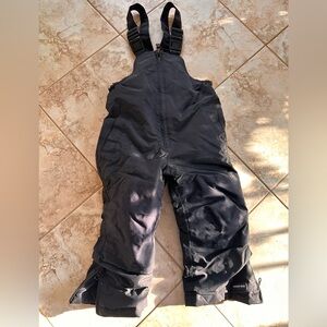 Lands' End Black Insulated Bib Overalls